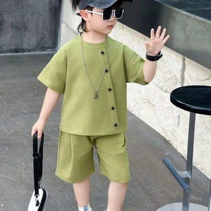 Summer Shirts Fashion Children 8 To 14 Years Casual Clothes 4 Clothing Toddler Boy Boys 7 Kids Set Boy's Suit Child Outfit Boys'