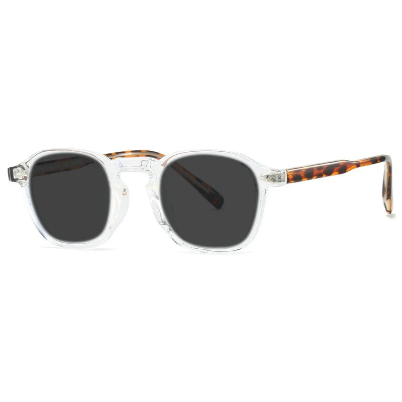 High Quality Fashion Oval Small Frame Myopia Sunglasses for Men Women Optical Prescription Gray Sunglasses Anti UV400