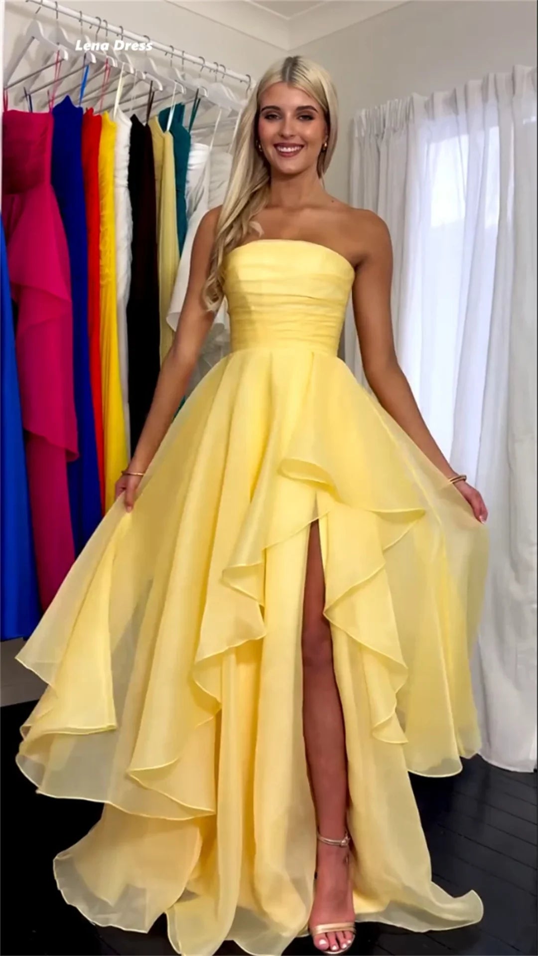 A-line Luxurious Women's Evening Dresses Luxury 2025 Customized Bespoke Occasion Dresses for Special Occasions Side Split