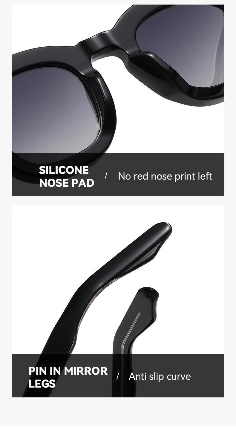 2025 Fashion Retro Handmade Acetate Women Polarized Sunglasses Outdoors UV Protection Men Sunglasses Support Prescription Lenses