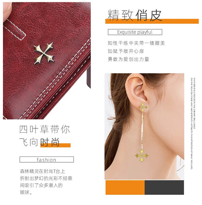 Nouveau Mini Portefeuille Femme Mince Mode Féminine Petits Portefeuilles Fermeture Éclair Cuir PU Qualité Porte-Monnaie Femme Porte-Cartes