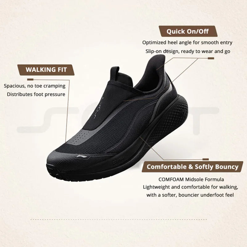 SOFT GO 3 SLIP ON Men's Walking Shoes Comfortable Thick Heel Casual Sports Wearable Slip-on Design AGLW009