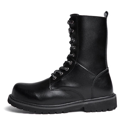 100% Genuine Leather Men Boots Breathable High Top Shoes Outdoor Casual Men Winter Shoes Autumn Snow Boots For Men Botas Homme
