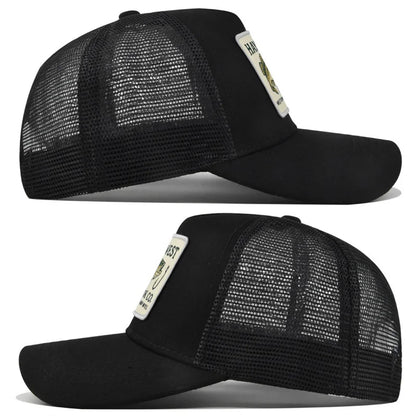High Quality Fishing Embroidery Baseball Cap for Men Women Outdoor Fishing Snapback Mesh Hat Breathable Sunshade Dad Trucker Hat