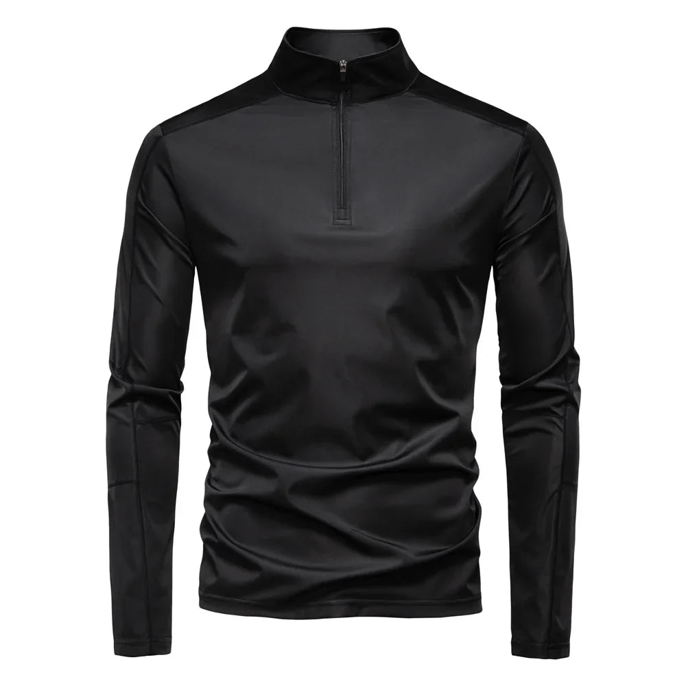 2025 Men's Spring Lightweight Breathable UV Protection Sun Shirt for Outdoor Activities Male T Shirt