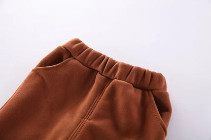 New Autumn Winter Fashion Baby Girls Clothes Children Boys Thicken Hoodies Pants 2Pcs/Set Toddler Sports Costume Kids Tracksuits
