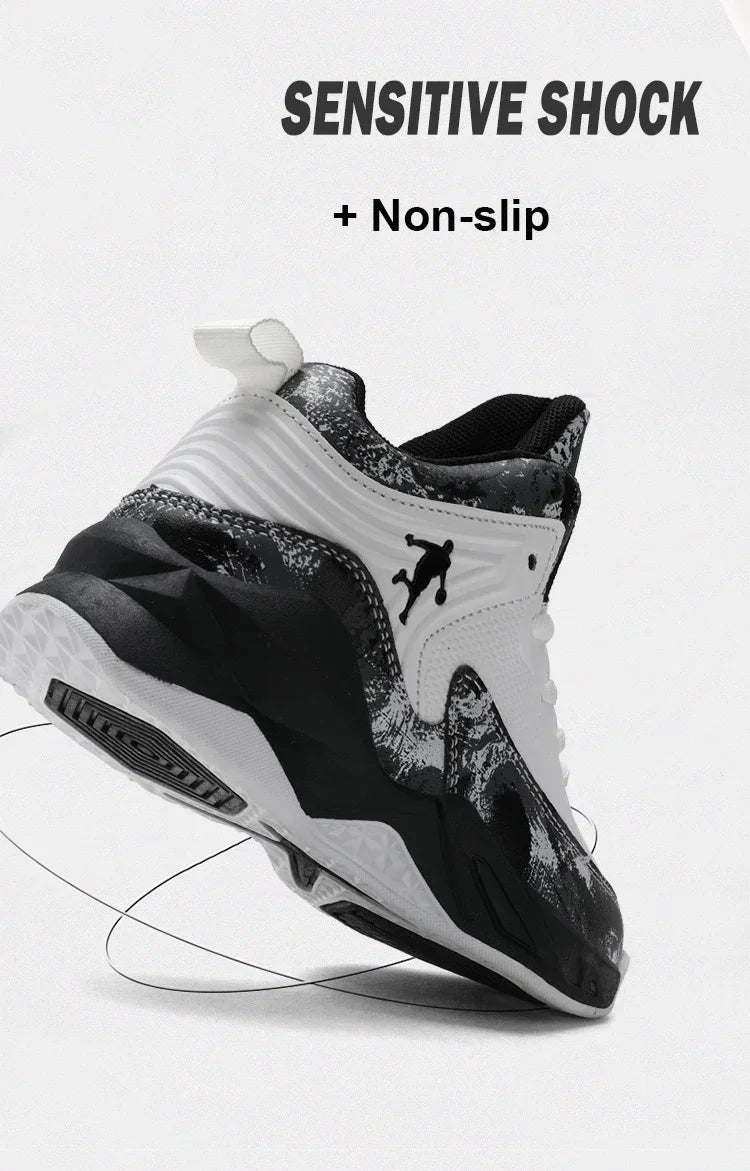 2025 Basketball Shoes for Kids Sneakers New Boys Brand Thick Sole Non-slip Children Sports Shoes Child Boy Basket Trainer Shoes