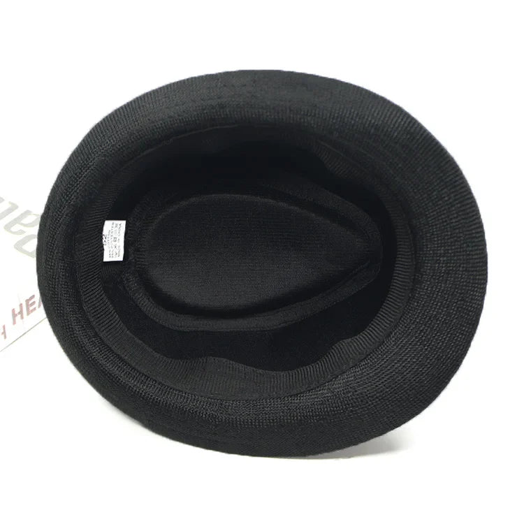 Summer Fedoras Spring and Summer Korean Party Jazz Hat Cotton Linen Top Hat  for Buchet Hat Panama Cap