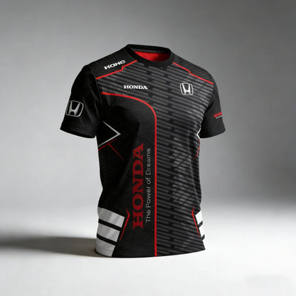 HONDA Racing T-shirt Honda Racing Team Surrounding T-shirt Sports Fitness Outdoor Activities Leisure Daily Trendy Short Sleeve