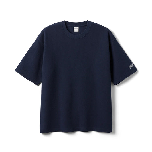 2026 Summer Super Loose  300gsm Breathable Pique Fabric T-shirts Men Plus Size Tops