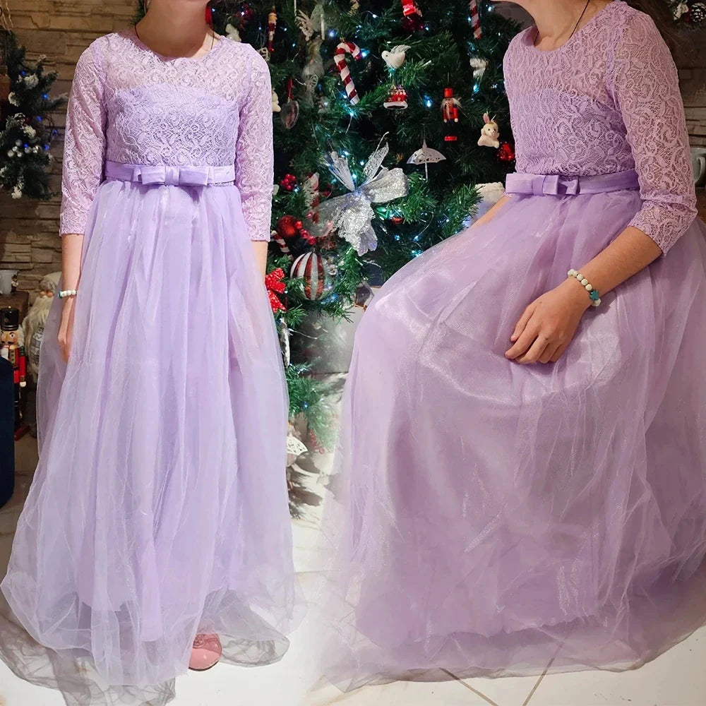 Children Princess Girls Party Wear Kids Christmas Dress Girl's Birthday Dress Baby Girl Wedding Banquet Clothes 3-14 Years
