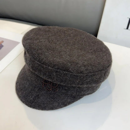 Brand Designer Baker Boy Caps New Arrival Winter Newsboy Caps Letter Flat Wool Caps