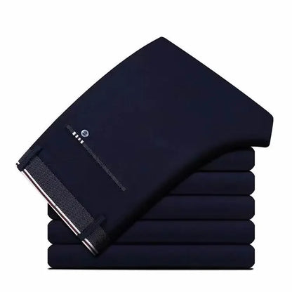 Black Suit Pants for Men Spring and Autumn Stretchy and Non-Ironing Office Trousers Slim Fit Formal Pants for Men Dress Pants