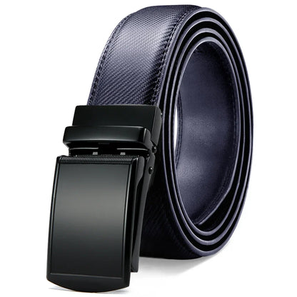 Men Belt Leather Belt  Automatic Genuine Leather Fashion Belts Ratchet Luxury Belts Men's Trouser Belt Belt for Men