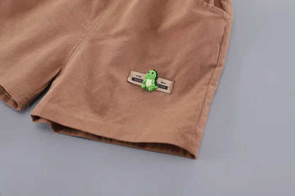 New Summer Baby Boys Cartoon T-Shirt Shorts Set Kids Clothing 2Pcs/Toddler Infant Fashion Tracksuit1-5 Years
