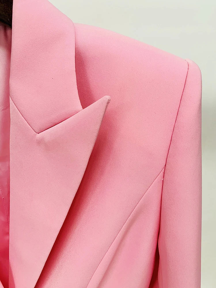 HIGH STREET Newest 2026 Designer Jacket Women's Slim Fitting Single Button Lapel Blazer