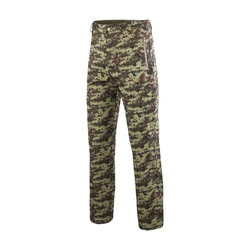 Tactical Pants Soft Shell Fleece Cargo Pants Men Hunting Pants Camouflage  Pant Casual Trousers Unisex Waterproof