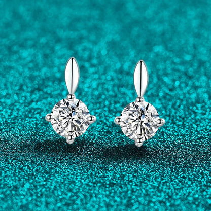0.2ct 0.3ct 0.5ct Moissanite Studs Earrings for Women S925 Silver Bride Wedding Lab Diamond Stud Women's Earrings Jewelry