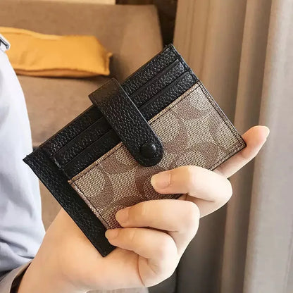 2027 Mode Classique Monogramme Ultra-mince Enveloppe Porte-cartes Femme Mode Mini Portefeuille Carte d'identité et de Crédit