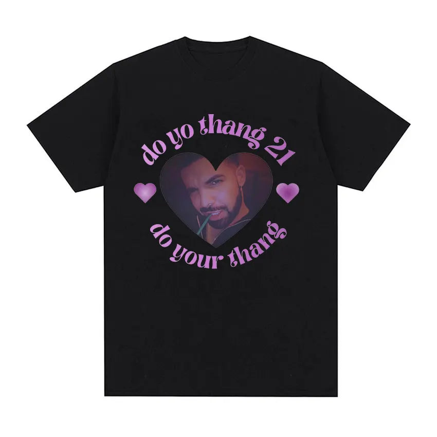 Rapper Drake Certified Lover Boy Album Print Graphic T Shirt Unisex Hip Hop Fashion T-shirt Men's 100% Cotton Oversized T-shirts