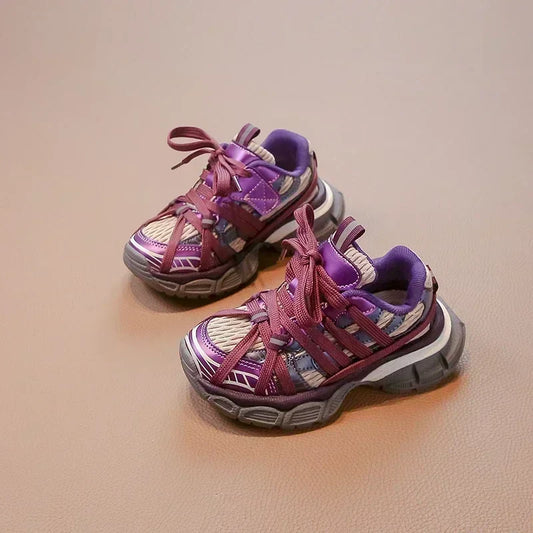 Girl's Sneakers Breathable Versatile Basketball Sneakers for Children Fashion Spring Autumn Kids Causal Boys School Sports Shoes