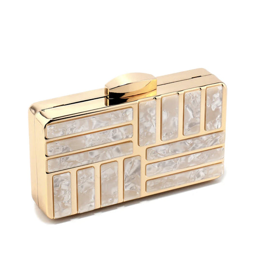 Women Clutch Evening Bags Flap Luxury New Arrival Hollow Out Style Glitter Handbags Metal Chain Party Wedding Bridal Pro