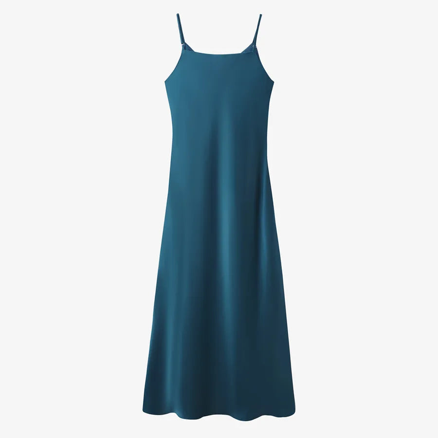 AS 2024 woman clothes thicken ribbing closed-fit wrap tops + Satin Adjustable straps dress (ship out in 1 day)