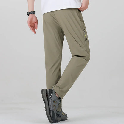 Four Sided Elastic Quick Drying Pants for Men's Mountaineering Outdoor Pants, Light and Thin for Women's Summer Elastic Breathab