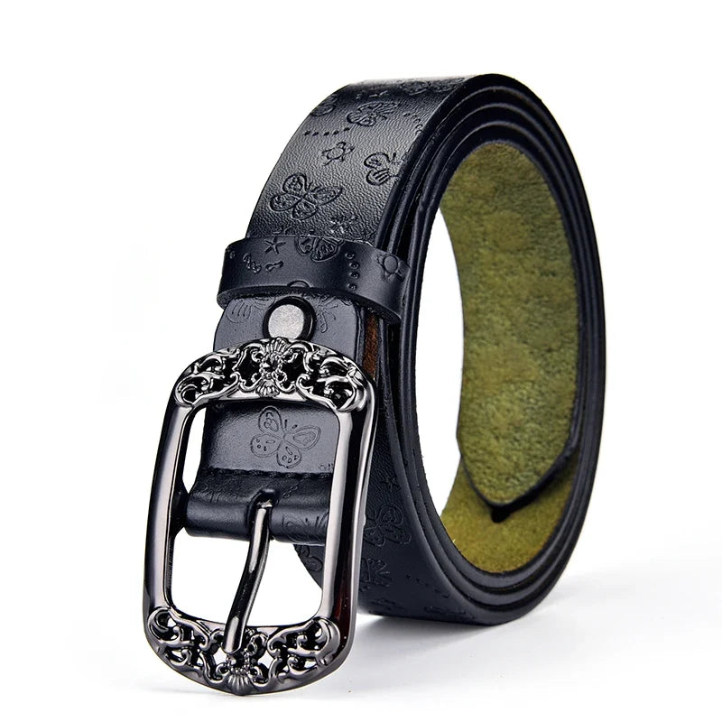 2026  new Women's Belt   Prints  Fashion High Quality Pin Buckles Fancy Vintage Belt New Trend Belt Belts For Women