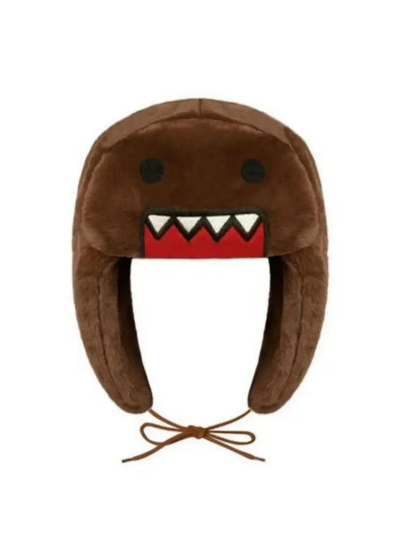 Autumn/Winter Outdoor New Cartoon Embroidered Windproof Ear Flaps Double Lining Cotton Warm Coral Fleece Lei Feng Hat
