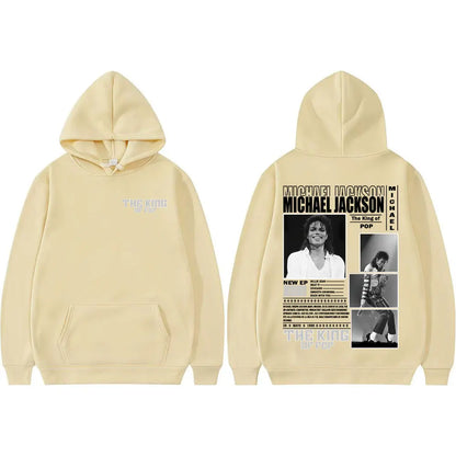 King of Pop Michael Jackson Bad Era Hoodies Men Women Fashion Hip Hop High Street Sweatshirt Fleece Casual Long Sleeve Pullovers