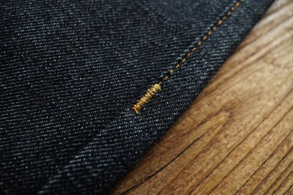 Mens Jeans Selvedge Denim Jeans for Man Silver Button Loose Fit Handmade 15 Oz