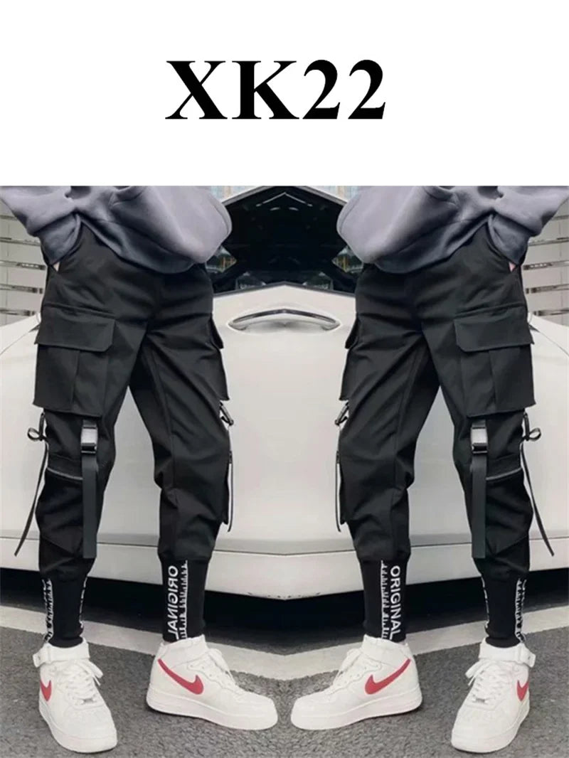 Mens Techwear Sweatpants Y2K Streetwear Jogging Pants Men Hip Hop Street Dance Casual Trousers Vintage Cargo Pant Pantalon Homme