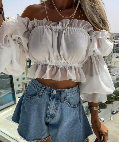 2026 New Summer Women's High Waist Umbrella Denim Shorts Jeans Hot Pants Shorts Feminino Ropa Mujer