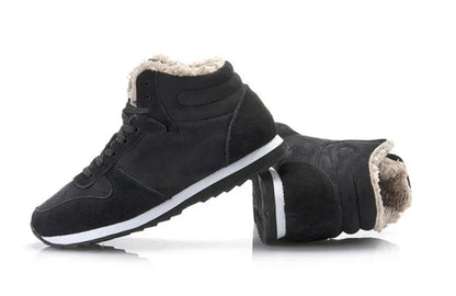 Men Boots Waterproof Winter Boots Men Lightweight Hight Top Leather Shoes Plus 48 No Slip Warm Snow Boots Plush Women Footwear
