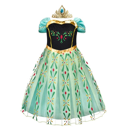 Girls Flower Fairy Dress Up Kids Princess Dress With Wings Halloween Princess Costume Elves Party Tinkerbell Tinker Bell Dress