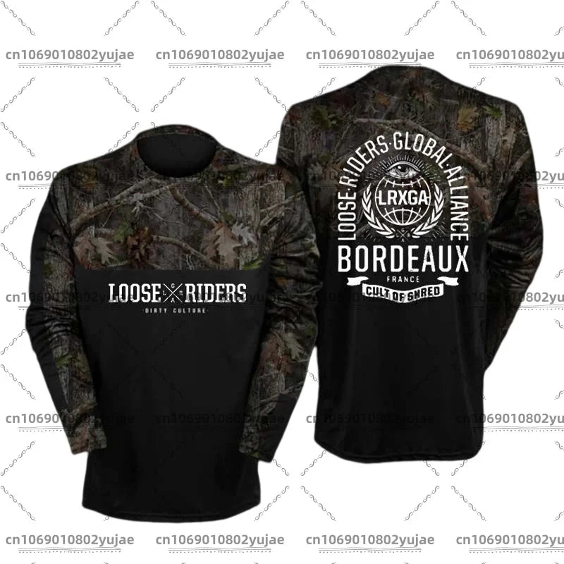 2025 newcomer motorcycle riding jerseys Loose rider shirt DH off-road motorcycle breathable sports T-shirt