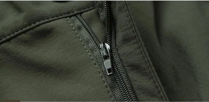 Thick Warm Cargo Stretch Pants Men Autumn Winter Hunting SoftShell Casual Fleece Pants Tactical Trousers  Waterproof Pants Men