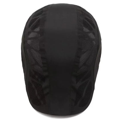 Summer Mens Sports Sun Hats Breathable Mesh Quick-drying Visor Caps Outdoor Gorro Hombre Boina Golf Hat Fashion Solid Flat Cap