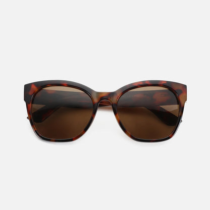 Fashion Original Thick Butterfly Frame Polarized Sunglasses for Women Chunky Uv400 Protection Shade Cat Eye Sun Glasses