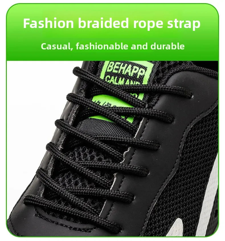 Fashion Insulation 6KV Plastic Toe Cap Labor Protection Shoes Anti Nail Indestructible Work Safety Boots Sneakers Male Footwear