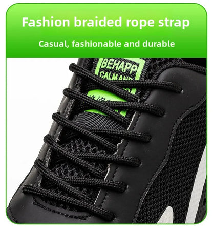 Fashion Insulation 6KV Plastic Toe Cap Labor Protection Shoes Anti Nail Indestructible Work Safety Boots Sneakers Male Footwear