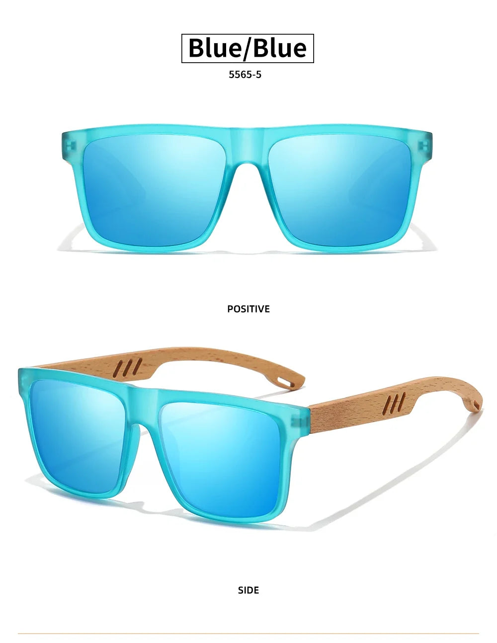 New Arrivals Black Wooden Polarized Sunglasses for Men Bamboo Sunglasses Red UV400 Lenses Fashion Driving Shades S5565