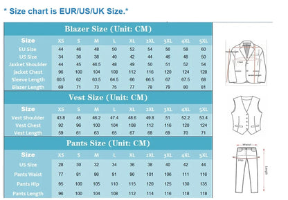 BYLUNTA Men's 2 Pieces Formal Suit Single Breasted Stripe Slim Fit Tuxedo Siut Set Blazer Pants for Wedding Party and Prom