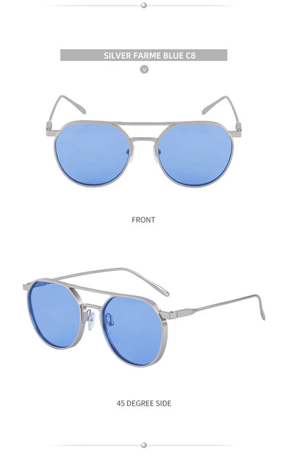 Vintage Punk Sunglasses For Men 2023 Retro Oval Steampunk Round Shades Luxury Lunette De Soleil Homme Gafas De Sol Hombre Lentes