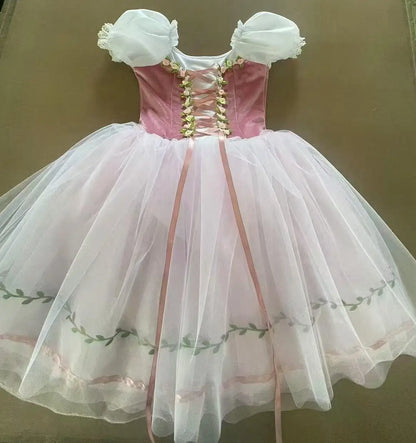 Adults Women Girls Long Ballerina Dress Kids Child Giselle Performance Swan Dance Costume Red Romantic Tutu Ballet Skirt Clothes