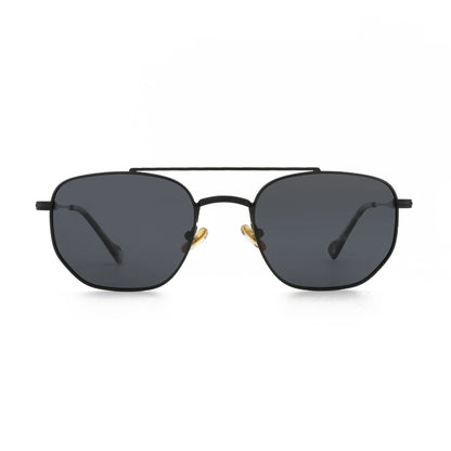 Fashion Hexagonal Geometry Polarized Sunglasses for Men Women Polygon Metal Shade Pilot Sun Glasses ZS1210