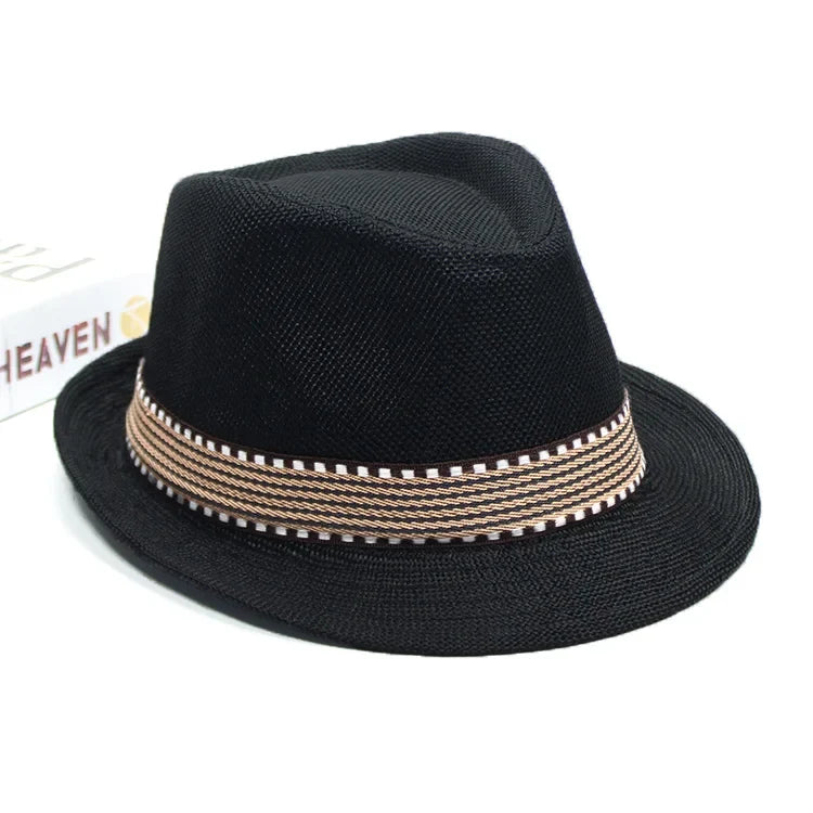 Summer Fedoras Spring and Summer Korean Party Jazz Hat Cotton Linen Top Hat  for Buchet Hat Panama Cap
