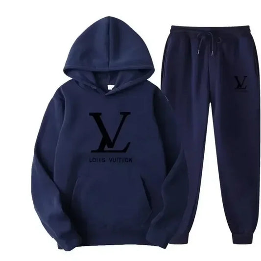 A new autumn and winter men's sportswear and long pants 2-piece set for outdoor fashionable jogging men's casual wear