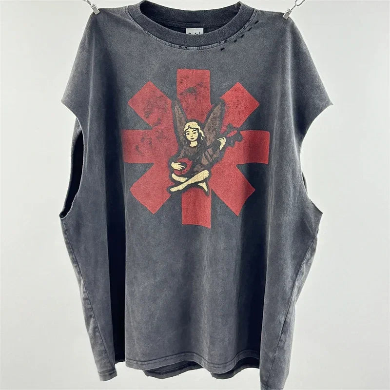WHAT THE HELL Saint T-Shirts Men Women Best Quality Heavy spray dirty dirty soil air Washed TEE Vintage T Shirt